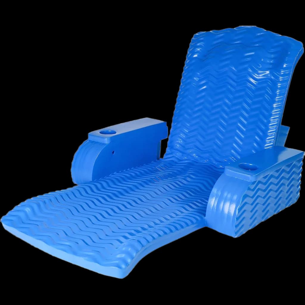 Cococabana Paradise Foam Pool Chair – foam pool chair, vinyl‑coated lounger, reclined back with headrest, durable