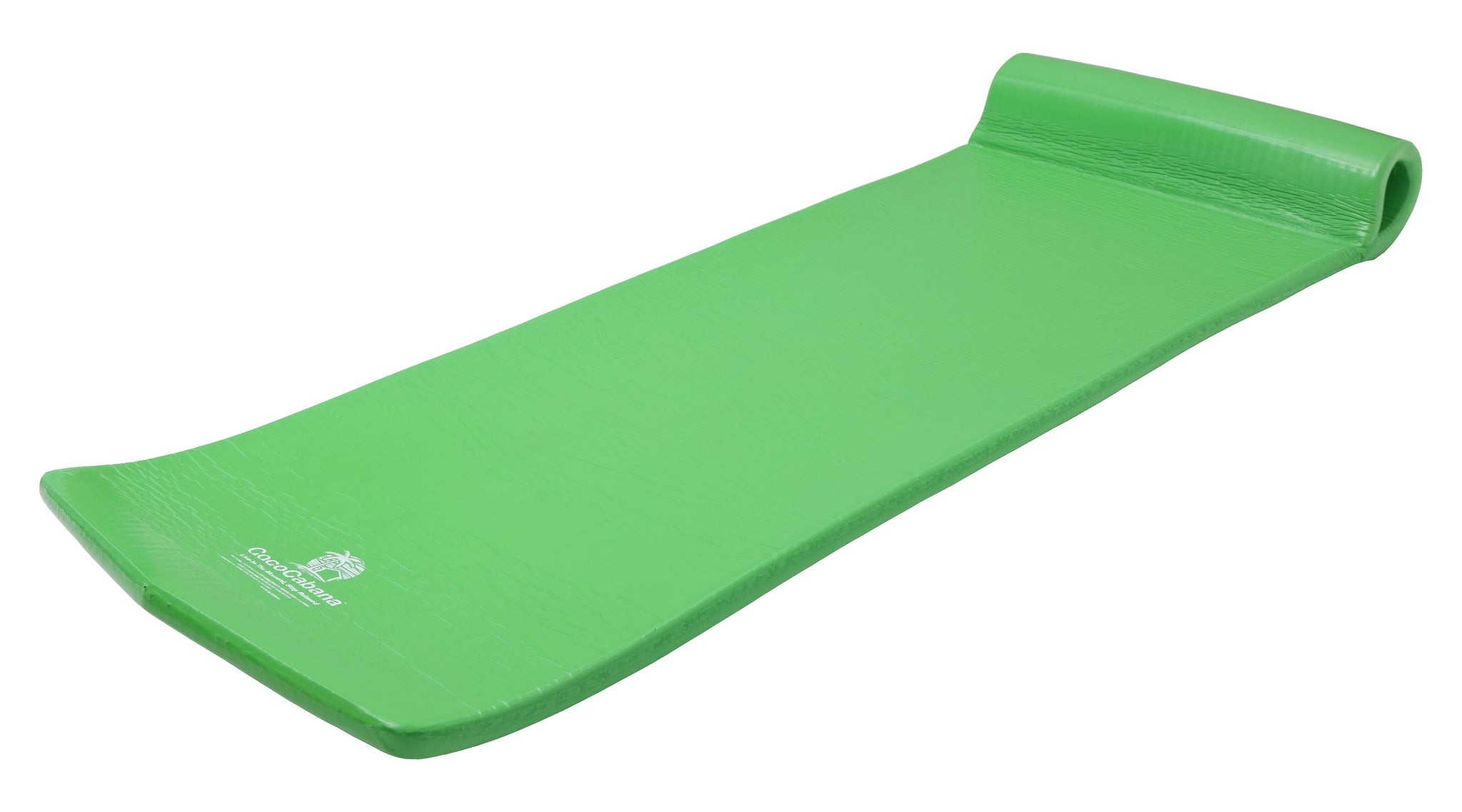 Cococabana Cococabana 70” Foam Pool Float – 70” foam pool float, vinyl‑coated, with headrest, key lime, durable